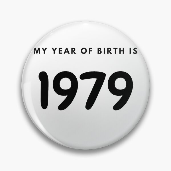 Item preview, My Year of Birth is 1979 designed and sold by LittleWorldShop.