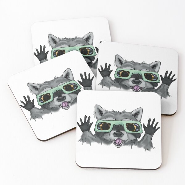 Item preview, Solar eclipse - raccoon designed and sold by Antiope33.