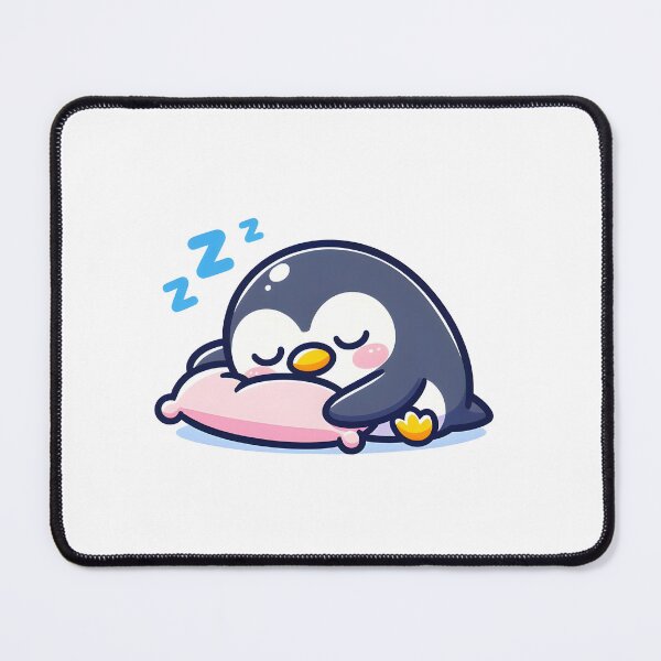 Item preview, Kawaii Penguin With Pillow designed and sold by CanvasCutie.