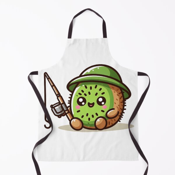 Item preview, Kawaii Kiwi With Fishing Rod designed and sold by CanvasCutie.