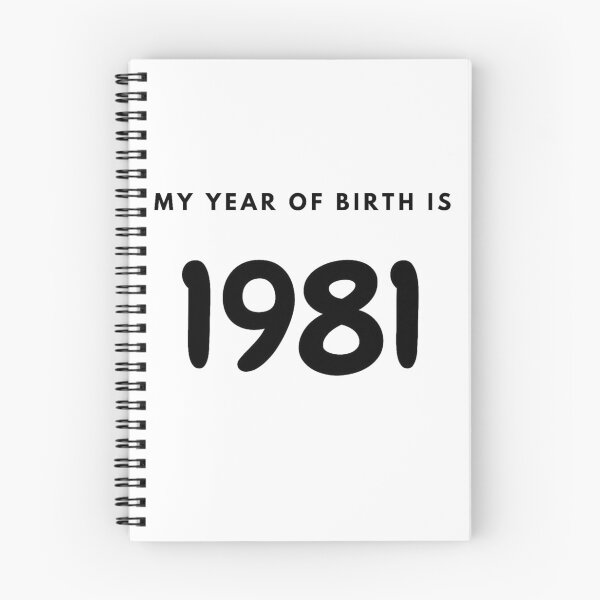 Item preview, My Year of Birth is 1981 designed and sold by LittleWorldShop.
