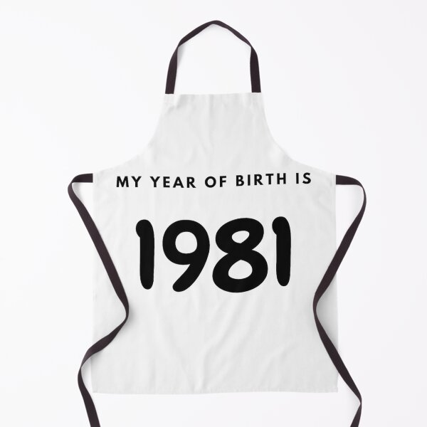 Item preview, My Year of Birth is 1981 designed and sold by LittleWorldShop.