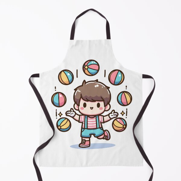 Item preview, Kawaii Juggler With Bouncing Balls designed and sold by CanvasCutie.