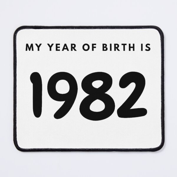Item preview, My Year of Birth is 1982 designed and sold by LittleWorldShop.