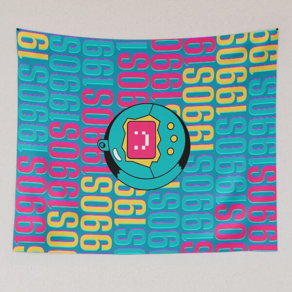 Item preview, 1990s retro design 27 - Teal Background designed and sold by PunjabanJatti.
