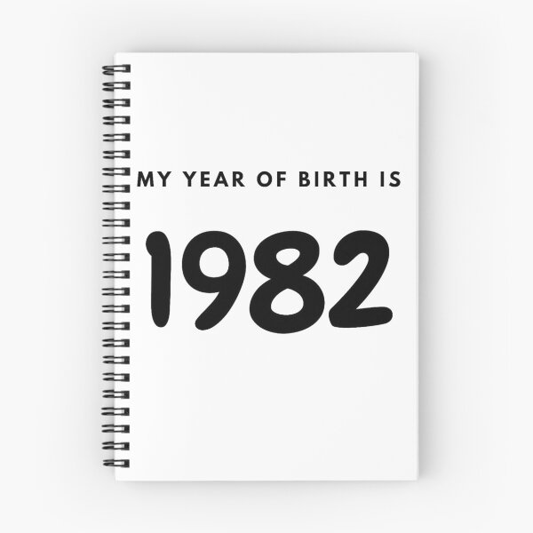 Item preview, My Year of Birth is 1982 designed and sold by LittleWorldShop.