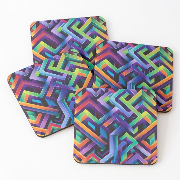Item preview, Vibrant Geometry Maze designed and sold by Captain Kita.