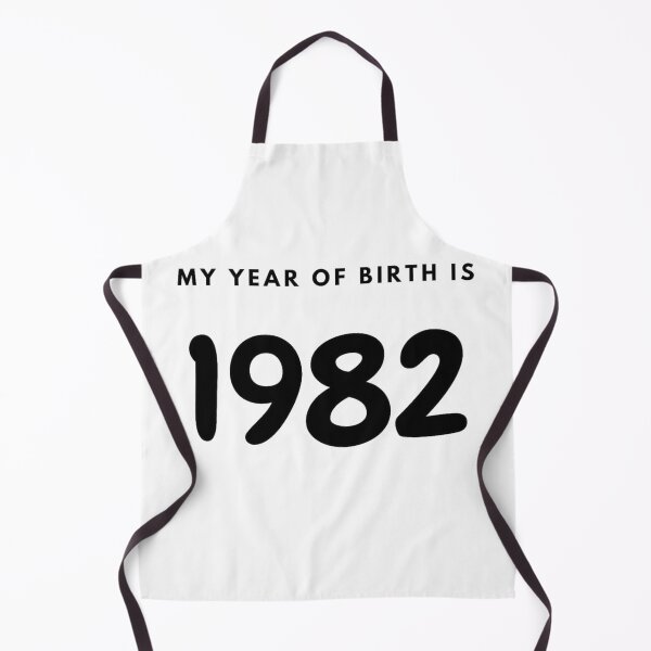 Item preview, My Year of Birth is 1982 designed and sold by LittleWorldShop.