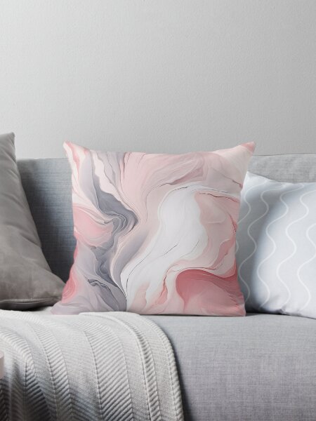Item preview, Blushing Elegance: Payne's Grey & Blush Abstract Art designed and sold by windidama.