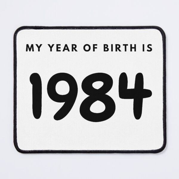 Item preview, My Year of Birth is 1984 designed and sold by LittleWorldShop.
