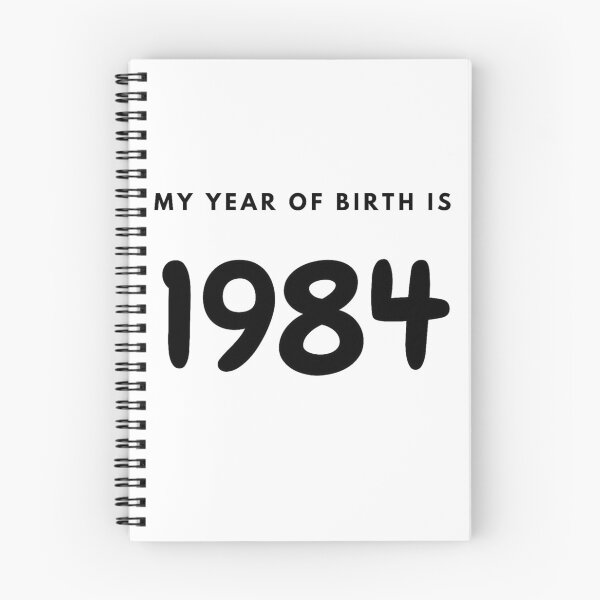 Item preview, My Year of Birth is 1984 designed and sold by LittleWorldShop.