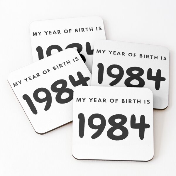 Item preview, My Year of Birth is 1984 designed and sold by LittleWorldShop.