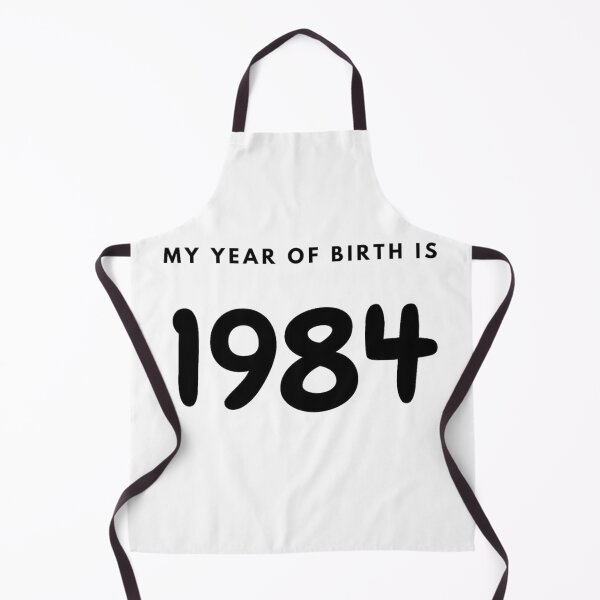 Item preview, My Year of Birth is 1984 designed and sold by LittleWorldShop.