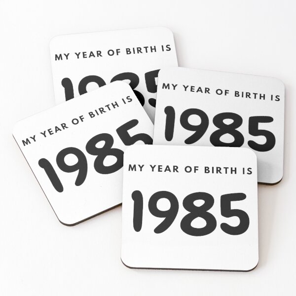 Item preview, My Year of Birth is 1985 designed and sold by LittleWorldShop.