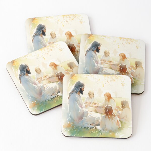 Item preview, Divine Moments - Jesus Christ sitting with Children  designed and sold by AdamesArtStudio.