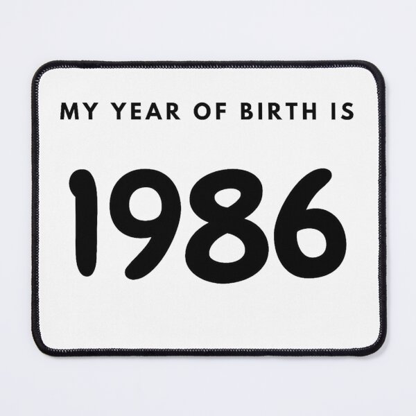 Item preview, My Year of Birth is 1986 designed and sold by LittleWorldShop.