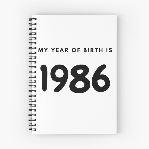 Item preview, My Year of Birth is 1986 designed and sold by LittleWorldShop.