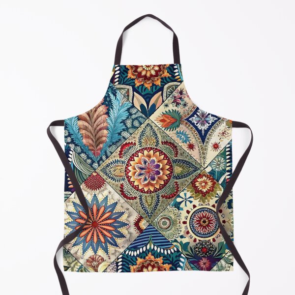 Item preview, Colorful Patchwork of Traditional Floral Patterns designed and sold by Rostislav Bouda.