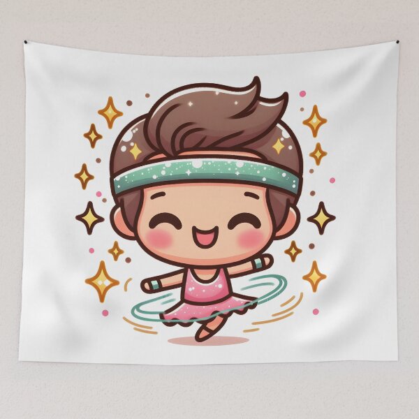 Item preview, Kawaii Dancer With Glittery Headband designed and sold by CanvasCutie.