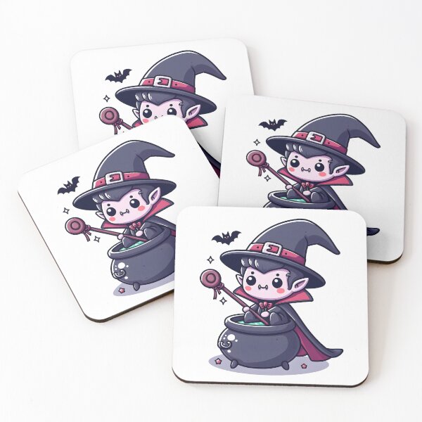 Item preview, Kawaii Vampire With Pointy Hat designed and sold by CanvasCutie.