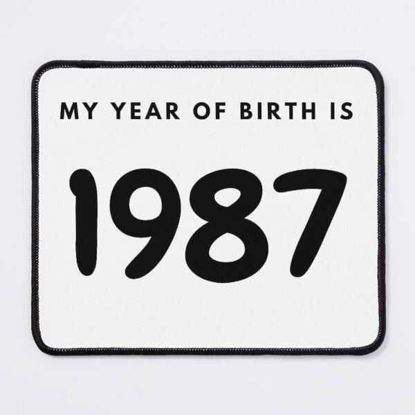 Item preview, My Year of Birth is 1987 designed and sold by LittleWorldShop.