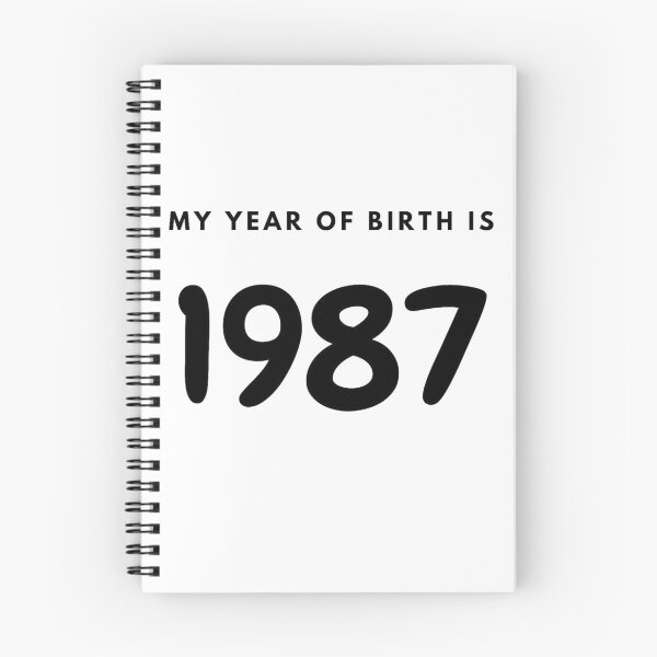 Item preview, My Year of Birth is 1987 designed and sold by LittleWorldShop.