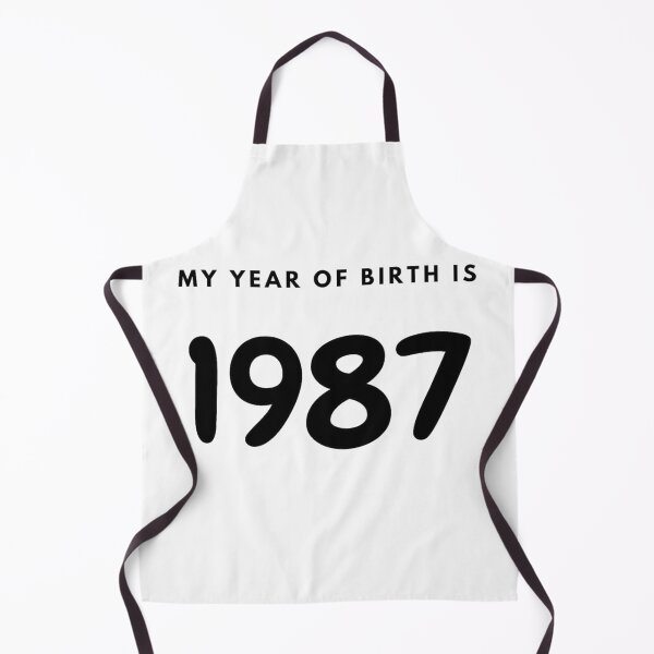 Item preview, My Year of Birth is 1987 designed and sold by LittleWorldShop.