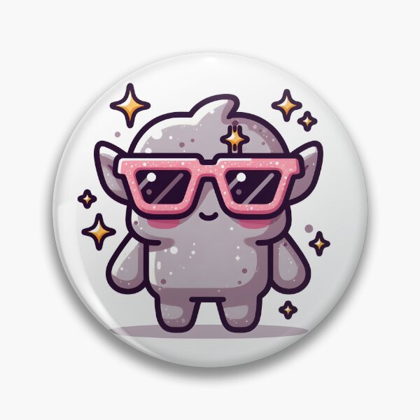 Item preview, Kawaii Kawaii Golem With Sparkly Sunglasses designed and sold by CanvasCutie.