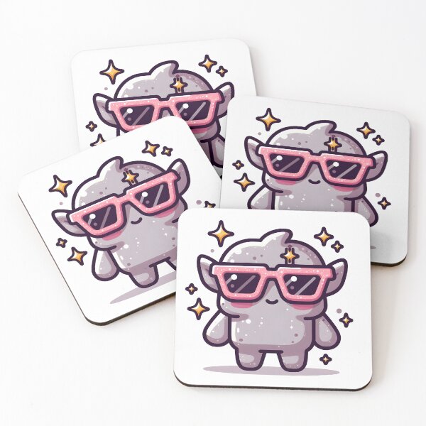 Item preview, Kawaii Kawaii Golem With Sparkly Sunglasses designed and sold by CanvasCutie.