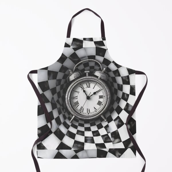 Item preview, an artwork of a clock trapped in spacetime worm hole, missing a beat, loss time, spend time, freez, or give me a sec designed and sold by black9star.