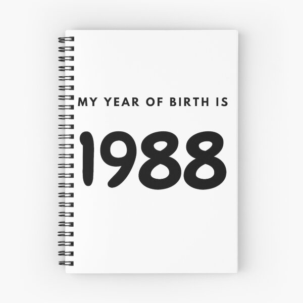 Item preview, My Year of Birth is 1988 designed and sold by LittleWorldShop.