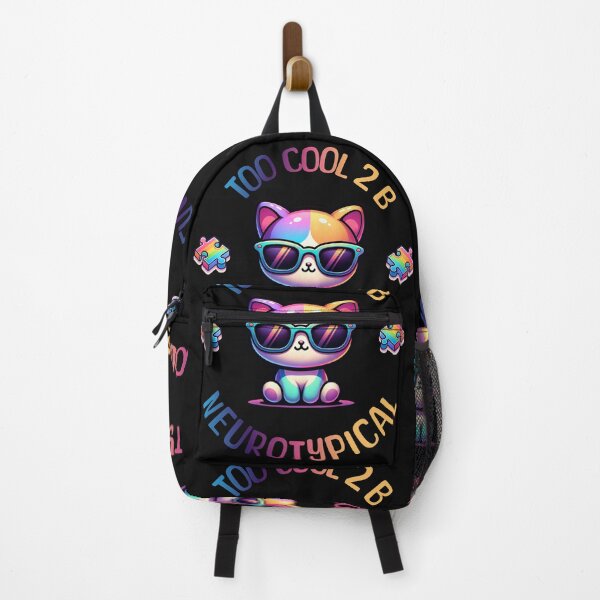 Item preview, Autism Awareness Kawaii Kitten Too Cool To Be Neurotypical designed and sold by ZeptepiTrends.