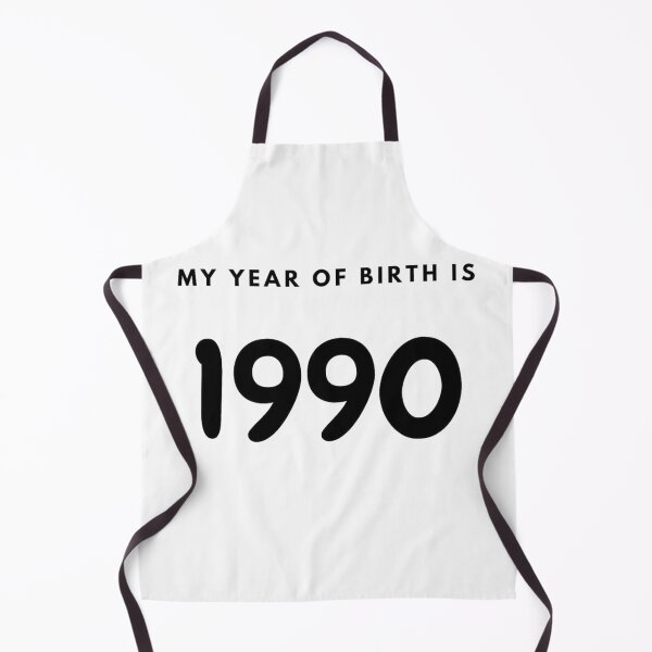 Item preview, My Year of Birth is 1990 designed and sold by LittleWorldShop.