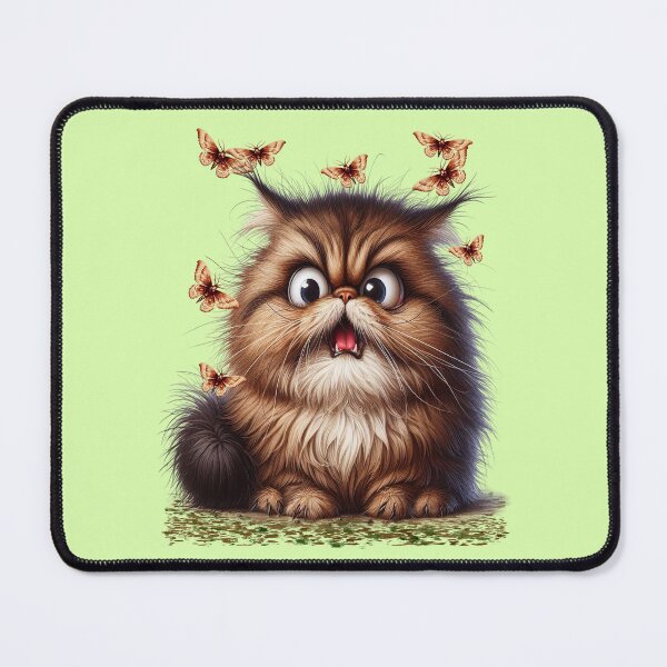 Item preview, Angry cat and pesky butterflies designed and sold by LoneAngel.