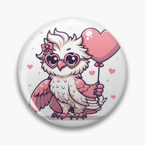 Item preview, Kawaii Dainty Griffin: Wearing A Heart-Shaped Sunglasses designed and sold by CanvasCutie.