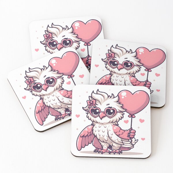 Item preview, Kawaii Dainty Griffin: Wearing A Heart-Shaped Sunglasses designed and sold by CanvasCutie.