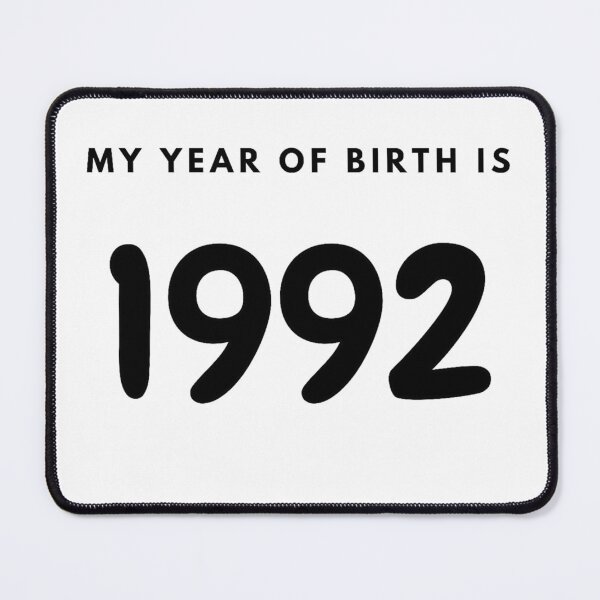 Item preview, My Year of Birth is 1992 designed and sold by LittleWorldShop.