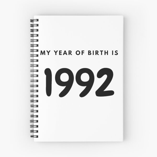 Item preview, My Year of Birth is 1992 designed and sold by LittleWorldShop.