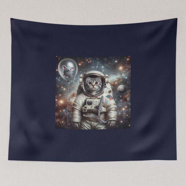 Item preview, Cat dressed in a fully equipped astronaut suit with the helmet Cat dressed in a fully equipped astronaut suit with the helmet designed and sold by AndreaMart.