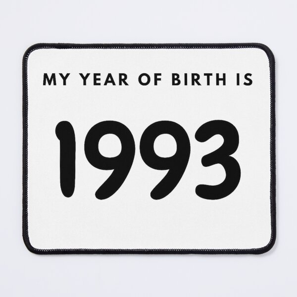 Item preview, My Year of Birth is 1993 designed and sold by LittleWorldShop.