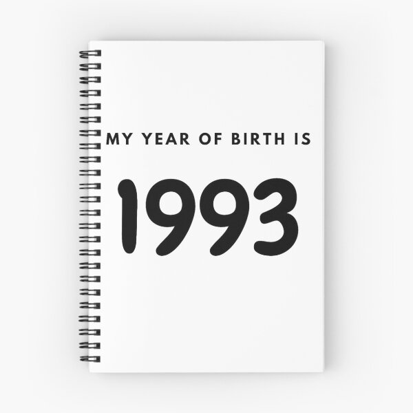 Item preview, My Year of Birth is 1993 designed and sold by LittleWorldShop.