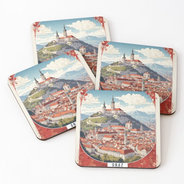 Item preview, Graz Austria Vintage Travel Tourism Poster  designed and sold by TravelersGems.