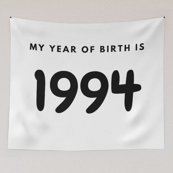 Item preview, My Year of Birth is 1994 designed and sold by LittleWorldShop.