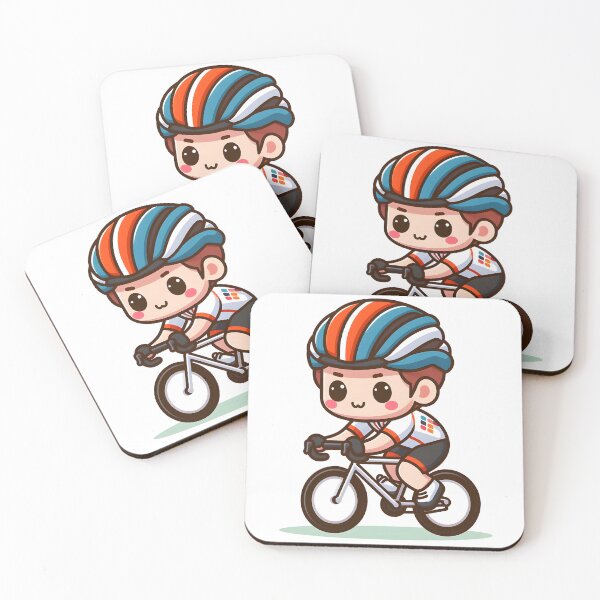Item preview, Kawaii Athlete: Cycling Jersey And Helmet designed and sold by CanvasCutie.