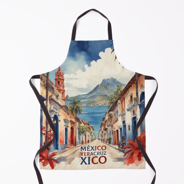 Item preview, Xico Veracruz Mexico Magic Town Vintage Travel Tourism Watercolor Poster designed and sold by TravelersGems.