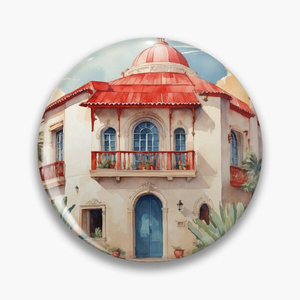 Item preview, Villa del Carbon Estado de Mexico Magic Town Vintage Travel Tourism Watercolor Poster  designed and sold by TravelersGems.