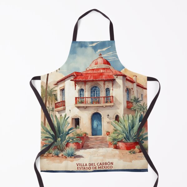 Item preview, Villa del Carbon Estado de Mexico Magic Town Vintage Travel Tourism Watercolor Poster designed and sold by TravelersGems.