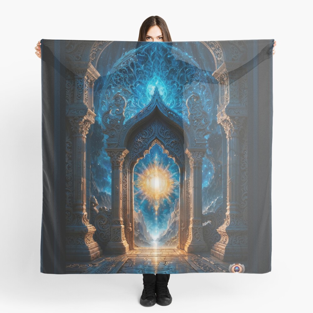 The Temple Of Light AI Concept Art by Xzendor7 - The Awe-Inspiring Grandeur Of Eternity 4 The Temple Of Light Stunning AI Concept Mystical Art by Xzendor7 Decorative Ladies Scarf