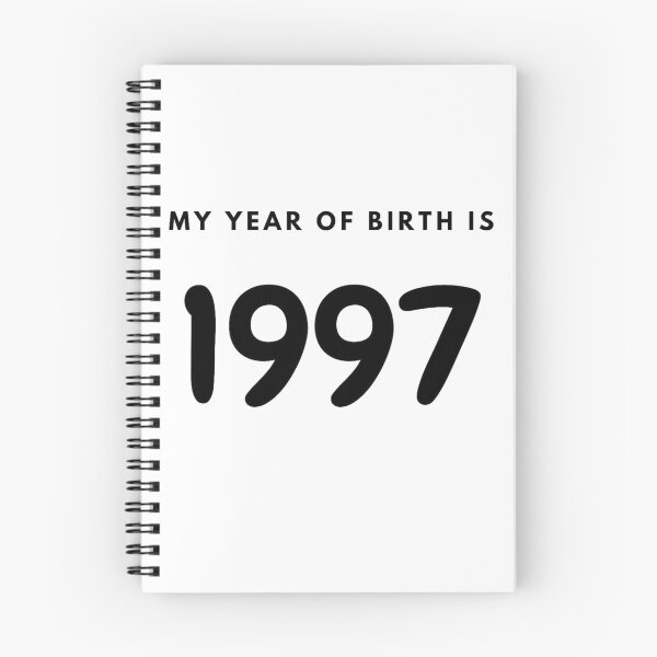 Item preview, My Year of Birth is 1997 designed and sold by LittleWorldShop.