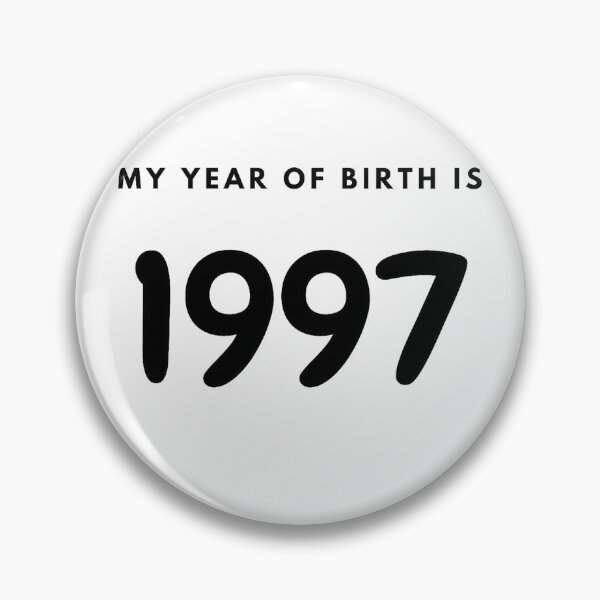 Item preview, My Year of Birth is 1997 designed and sold by LittleWorldShop.